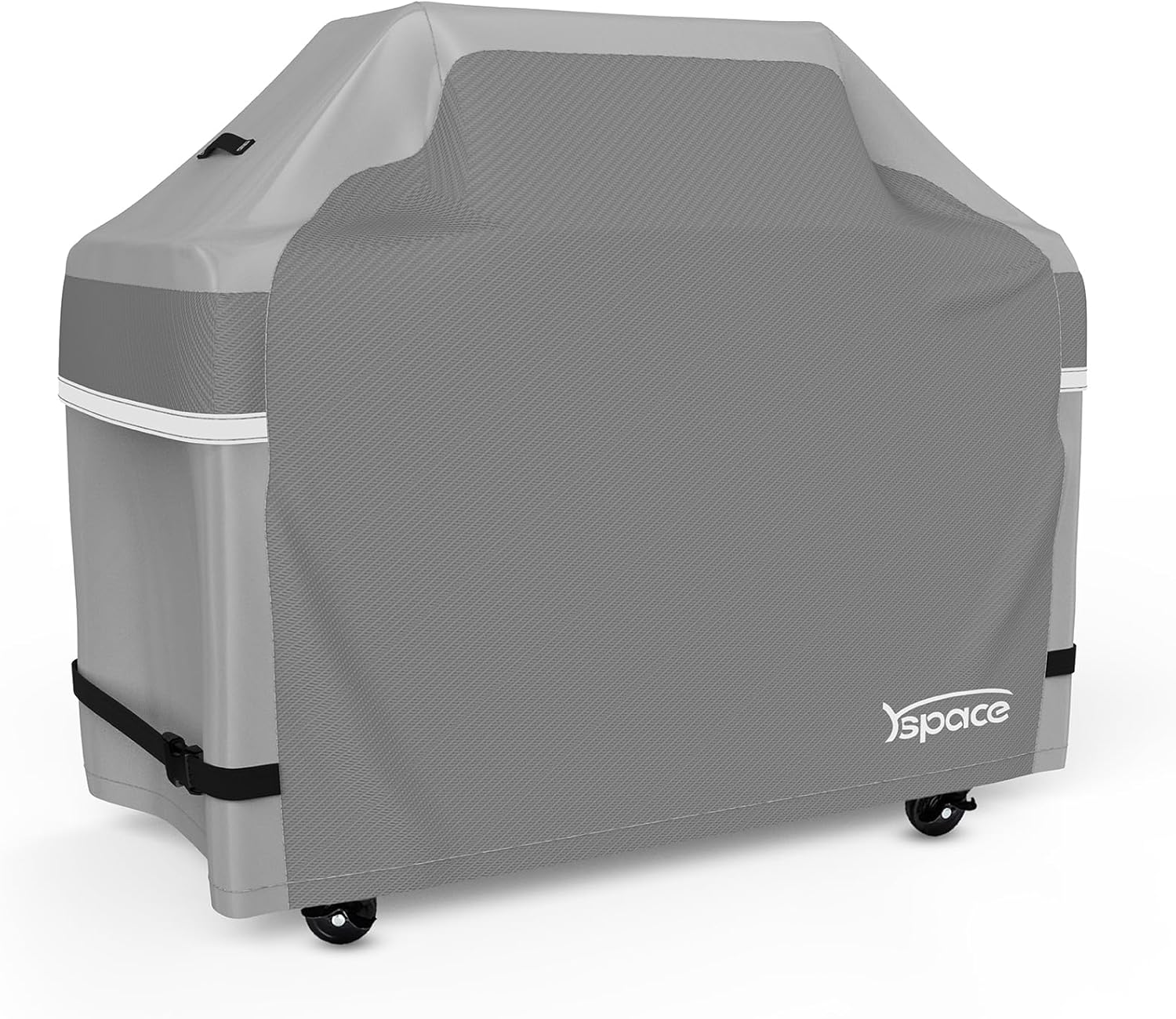 YSPACE Grill Cover 58 Inch Heavy Duty Waterproof, Reflective BBQ Gas Grill Cover with Adjustable Straps, Fits Weber Genesis II, LX 300 and Genesis 300 Series, Char-Broil, Nexgrill and More