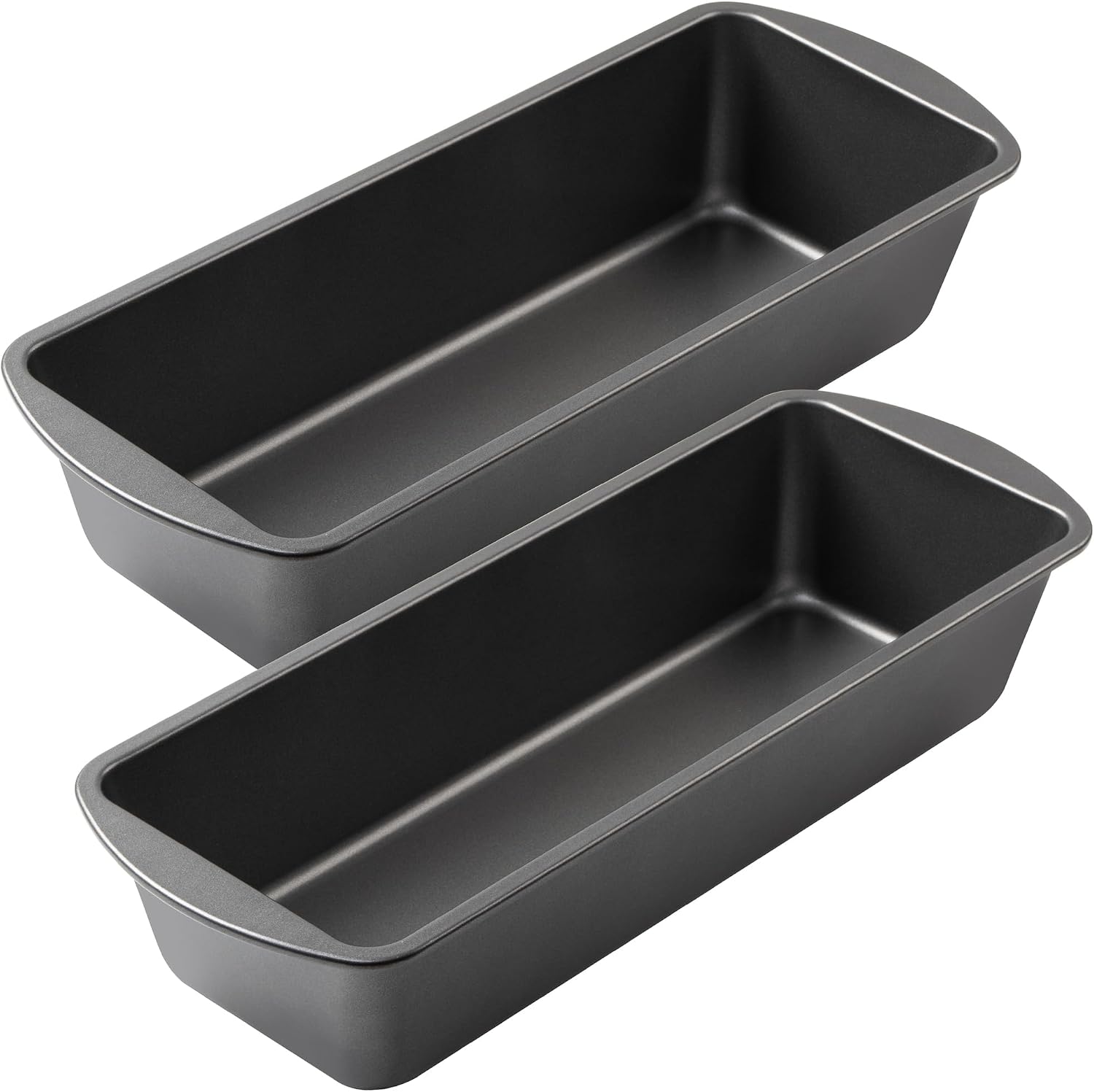 Tiawudi Extra Large Bread Pan, 13″ x 5″ Long Loaf Pan, Nonstick Baking Pan, Rectangular Loaf Tin, Set of 2