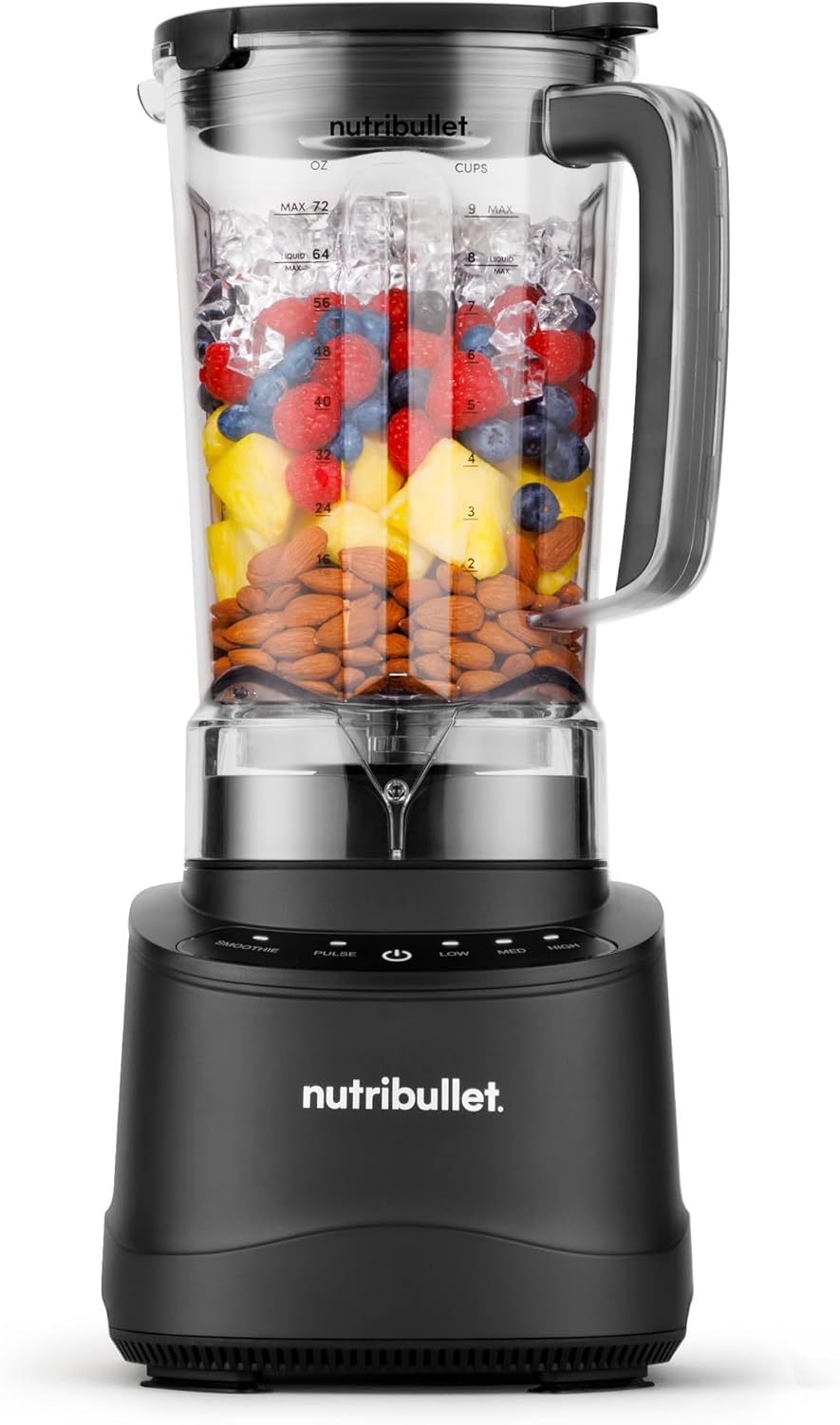 nutribullet Power Core™ Blender, 1400W Peak Power, Smoothies, Crushed Ice & Frozen Fruit, Full-Size Countertop Blender, 72-oz. Pitcher, Black, NBF70100