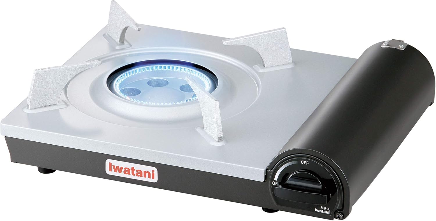 Iwatani America EPR Cassette Feu-EcoPremium Portable Butane Stove Cooktop, Black