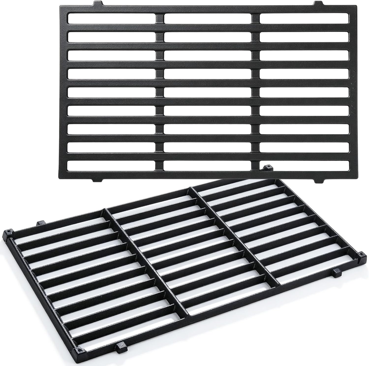 17.5 Inch 7637 Cooking Grates for Weber Spirit & Spirit II 200 Series Spirit E210 Spirit E220 Spirit S210 S220 with Front Control, Cast Iron Grates Replacement Parts for Weber Spirit 2 Burner E-210