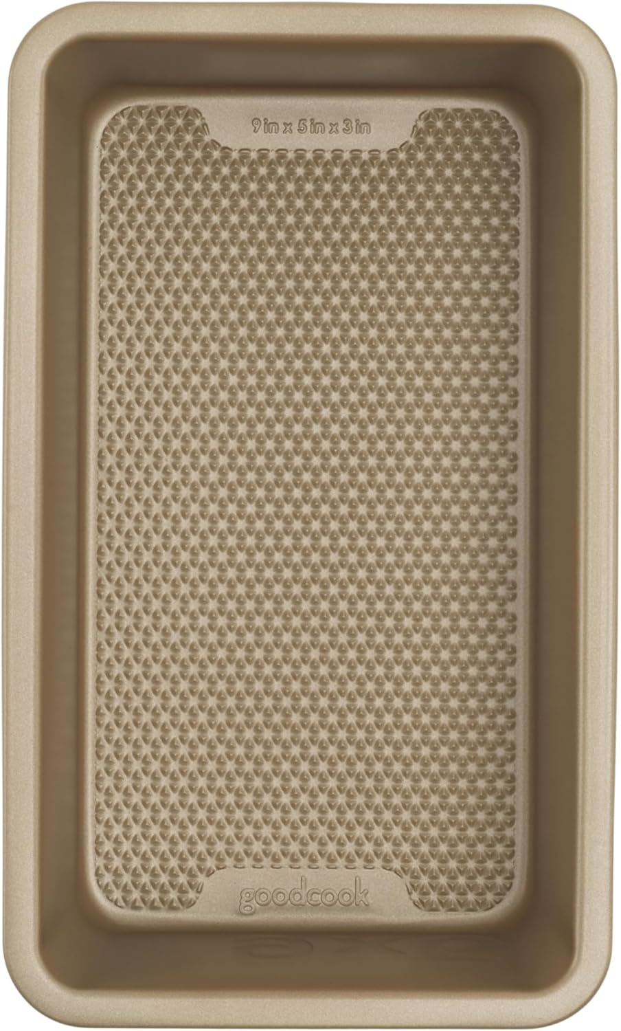 GoodCook BestBake Nonstick Textured Carbon Steel Loaf Pan, 9″ x 5″, Bronze