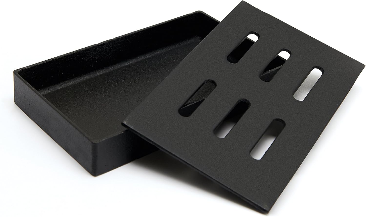 GrillPro 00150 Cast Iron Smoker Box , Black , 5″ L x 1.5″ H x 8″ W