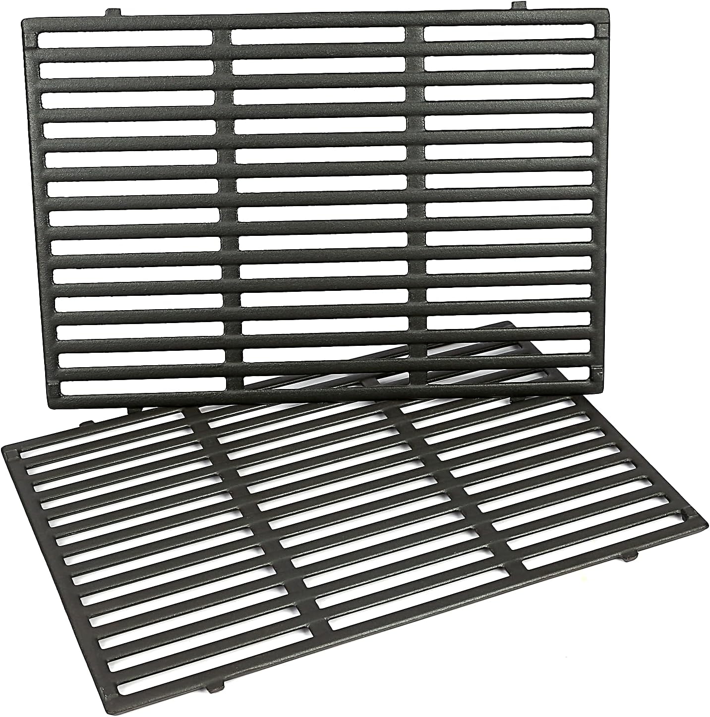 Genesis II E-310 Grill Grates for Weber Genesis II 300 & LX 300 Series, Fits E/S 310 315 325 335 & LX 340 Replaces 66095 66802 66805 Cast Iron Replacement Cooking Grates, 2 Pack 18.75 x 13.25 Inch