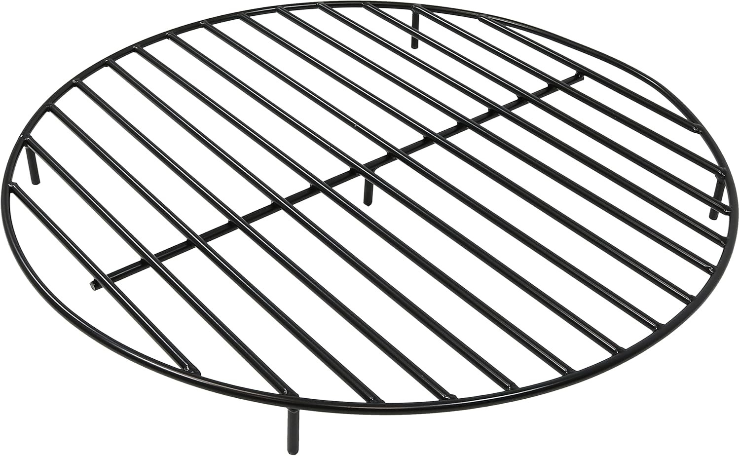 Sunnydaze Round Fire Pit Grate – Elevated Wood Grate for Fire Pit – Heavy-Duty Steel Log Grate for Outside – 36-Inch