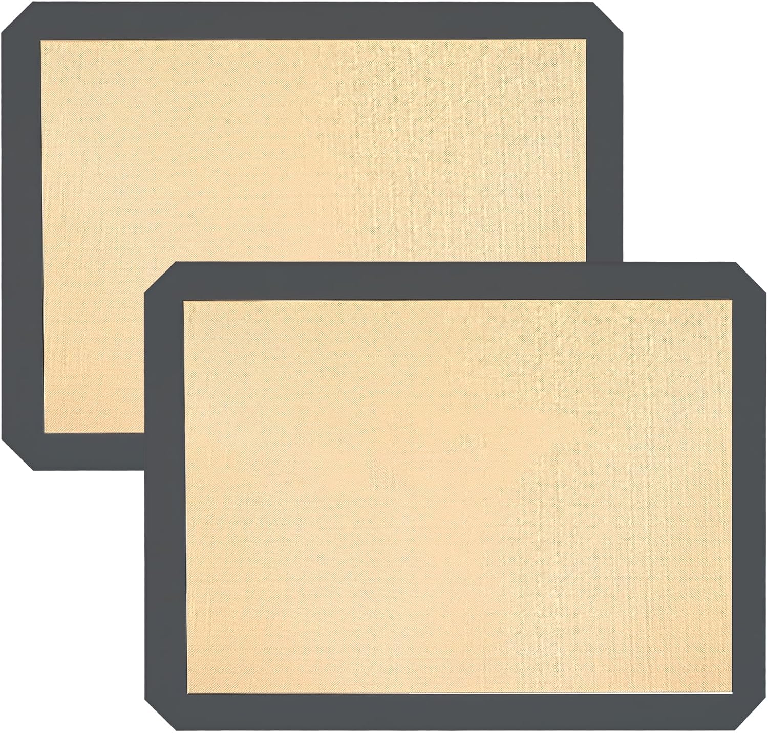 Ninsula Silicon Baking Mats, 16.5″x11.6″ 2-Pack Reusable Silicon Baking Mat Sheet, Baking Sheets Non-Stick, Food Safe Baking Mats Can Be Used For Baking Cookies, Bread, Pizzas