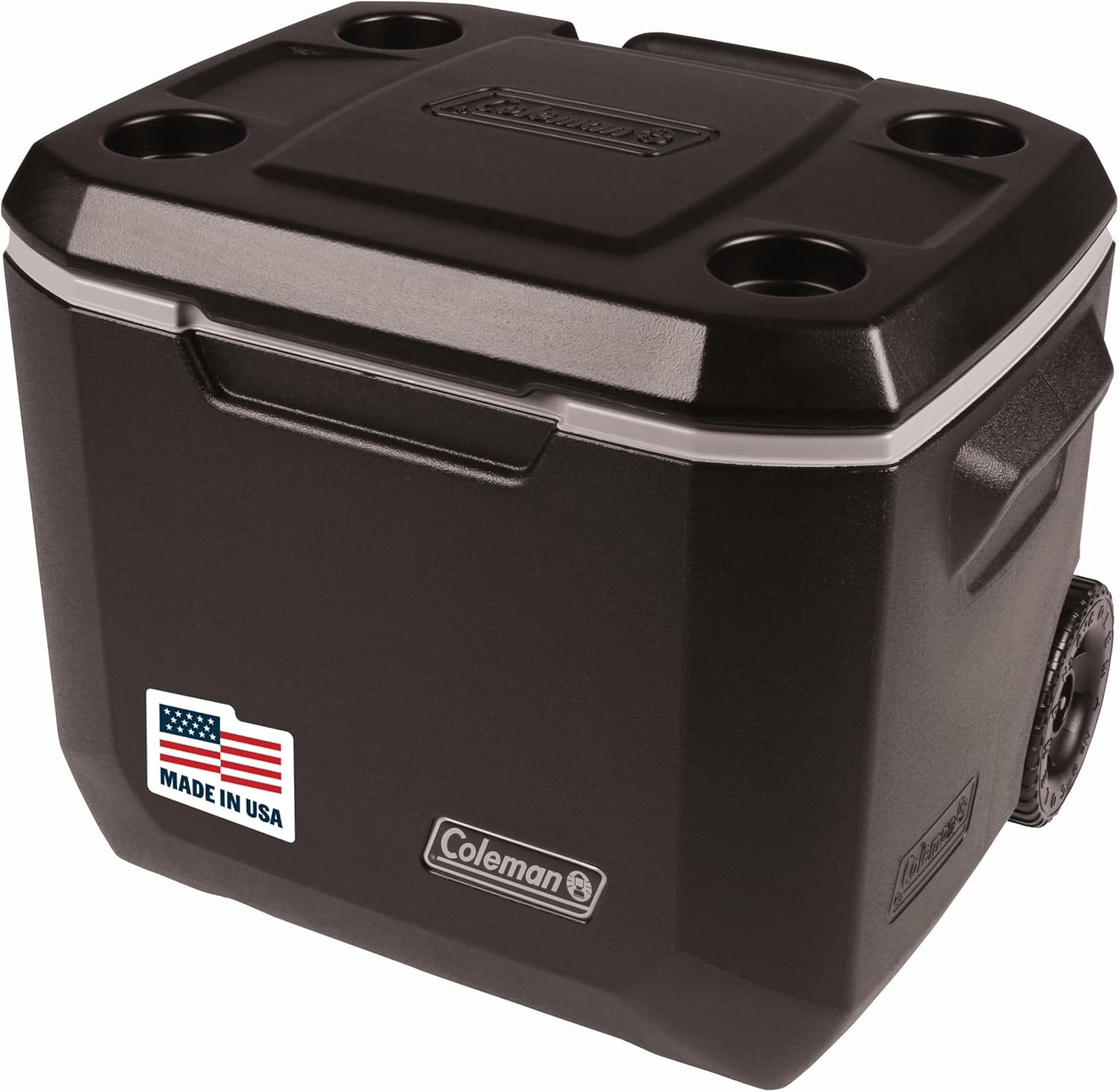 Coleman Xtreme Rolling Cooler with Wheels, Extra-Walled Insulation Keeps Ice up to 5 Days, Portable Wheeled Hard Chiller