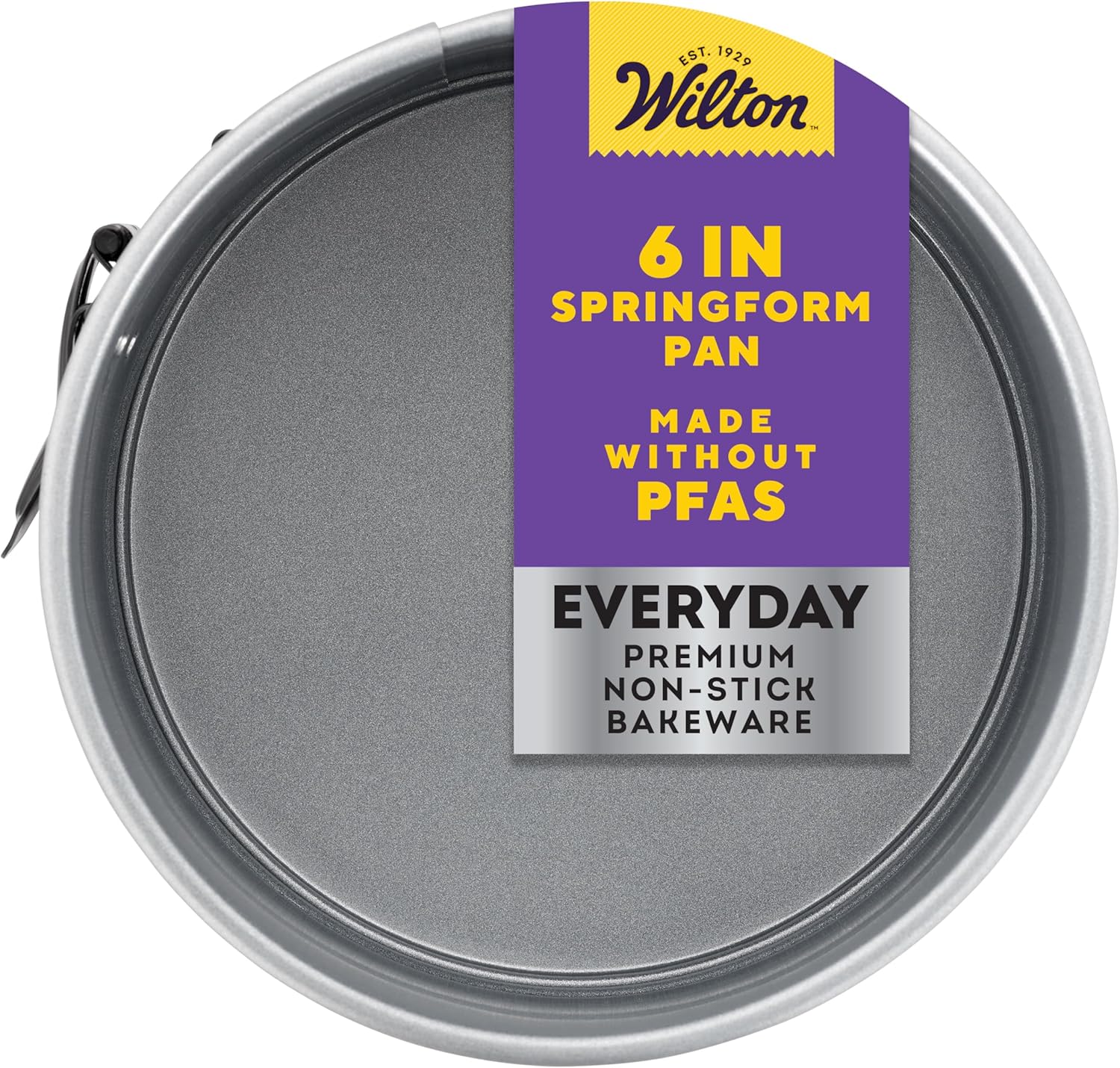 Wilton Everyday Non Stick Springform Pan for Cheesecakes and Tarts, Made without PFAs, 6 Inch