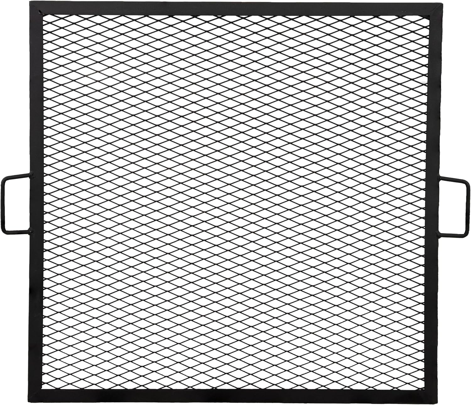 Sunnydaze Square Fire Pit Grill Grate – Campfire Grill Grate Over Fire Pit – BBQ Cooking Replacement Rack with Handles – 40 Inch