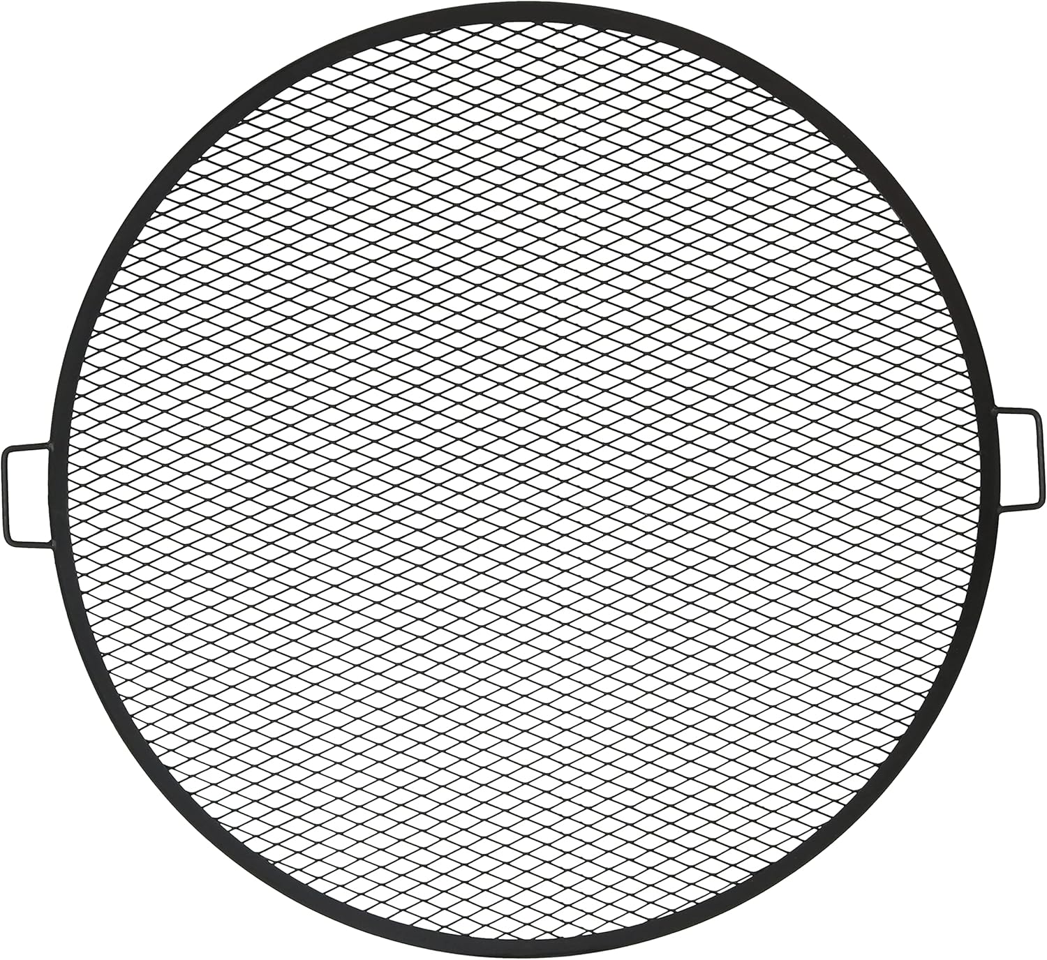 Sunnydaze X-Marks Outdoor Fire Pit Grill Grate for Cooking – Round Fire Pit Grate – Steel Campfire BBQ Grill with Handles – 40-Inch